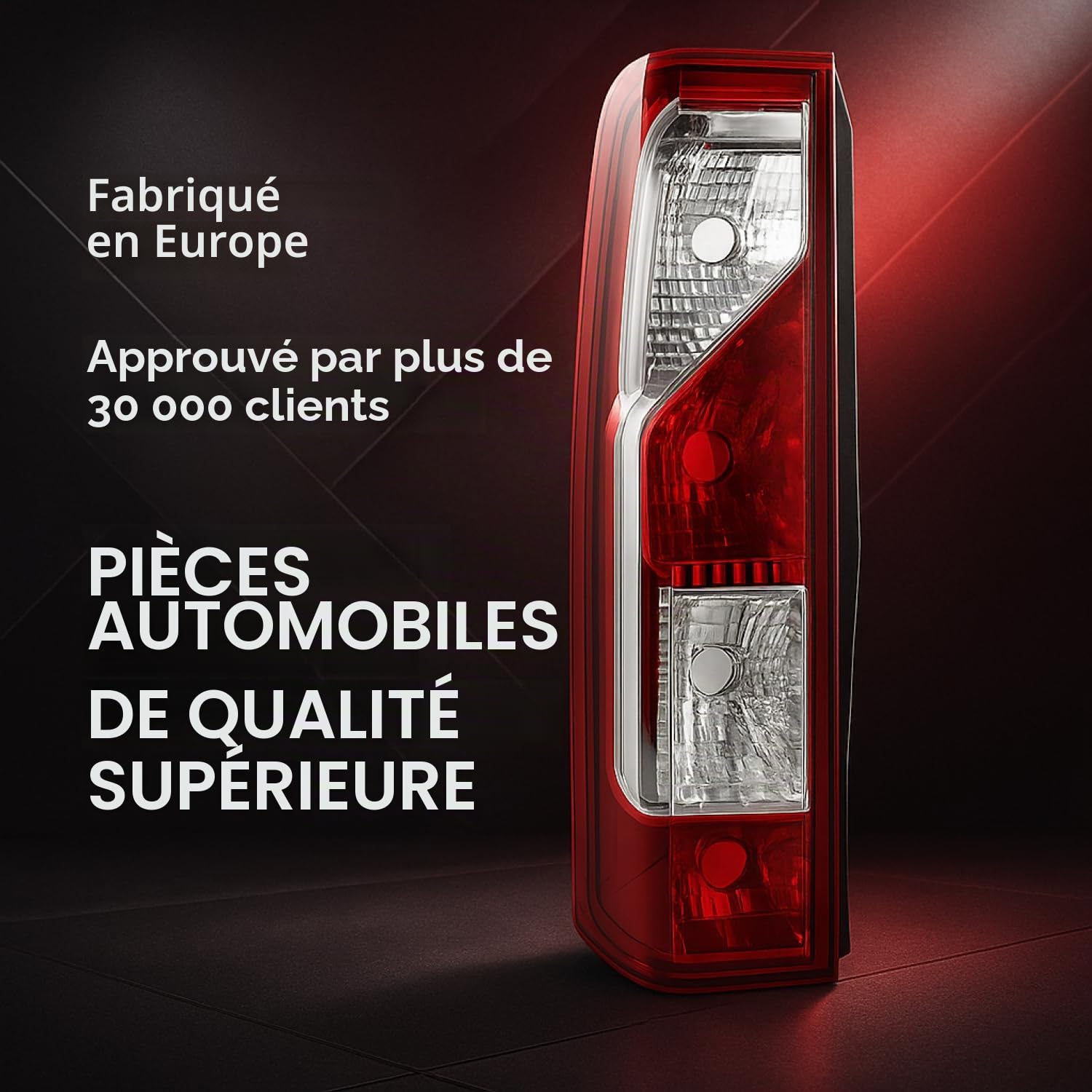 Feu Arrière Phare Arrière Gauche Compatible avec Renault Master 3 2010-2024 Opel Movano 2010-2021 Nissan Interstar NV400 2010-2024 Vauxhall Movano 2010-2021 E-Marque 265550023R