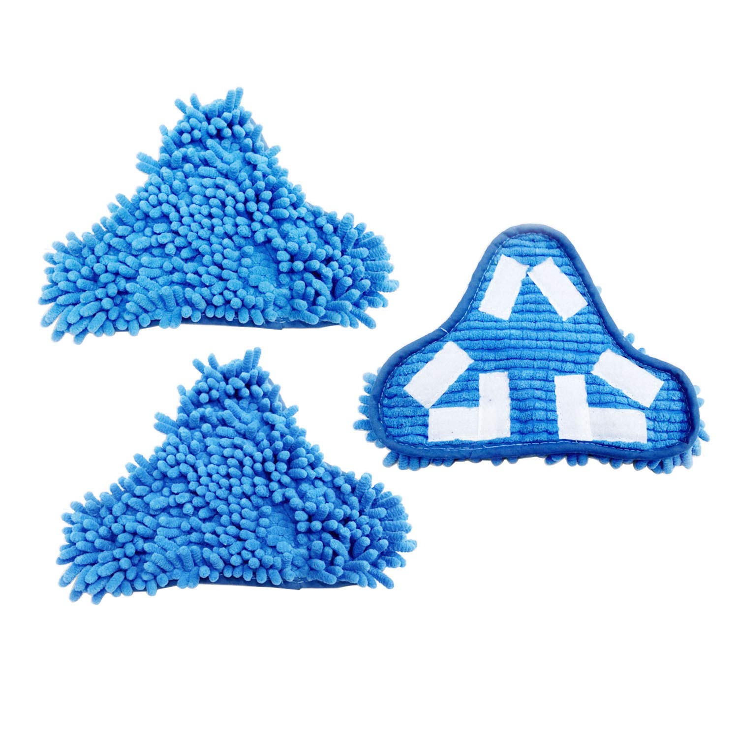 Pack Of 3 Washable Replacement Pads For Steam Mop X5 - Triangular Mop Pads, Reusable