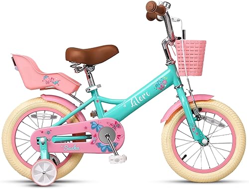 Miniatura 2 de Glerc Sasha - Bicicleta para niñas, de 12 a 20 pulgadas, para niños de 2 a 13 años, estilo retro vintage con asiento de bicicleta para muñecas,