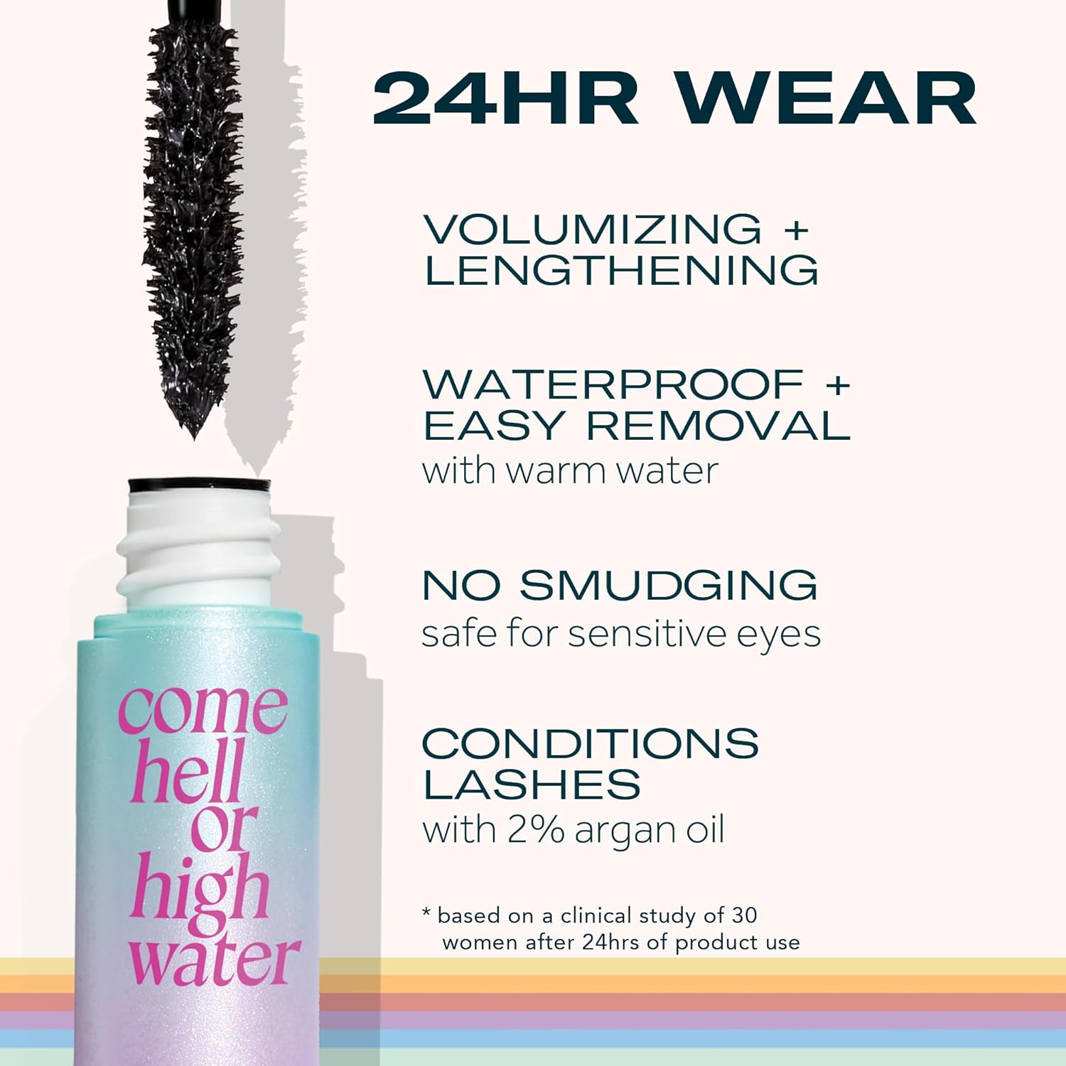 Caliray Come Hell Or Highwater Zero Smudge Clean Mascara (0.9 oz)