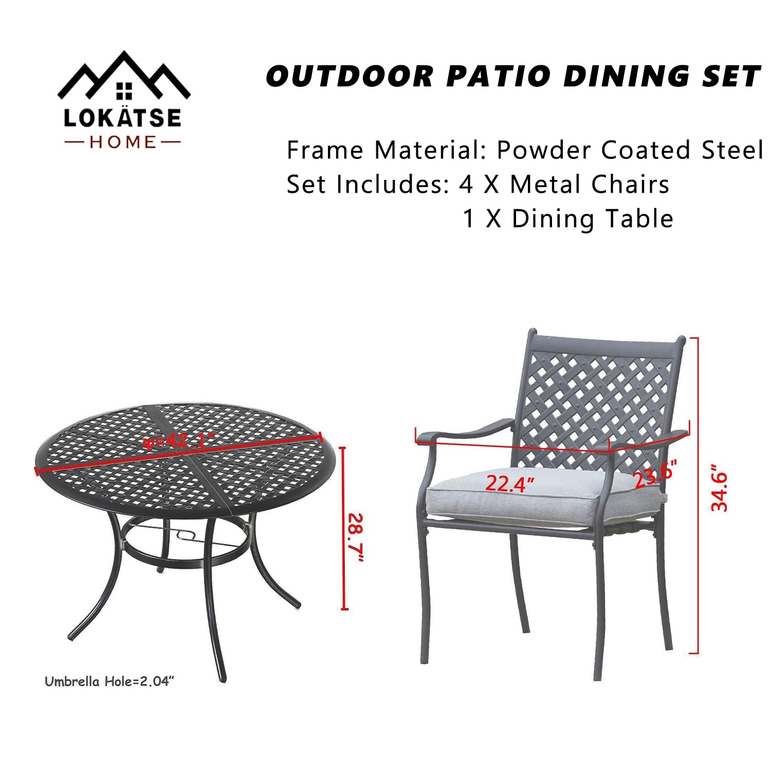 Lokatse Outdoor Dining Chairs Lokatse Home Piece Outdoor Dining