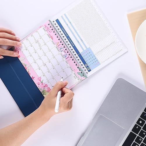 Miniatura 6 de Calendario de escritorio pequeño 2024-2025, calendario mensual de escritorio de enero de 2024 a junio de 2025-18, diseño temático mensual,