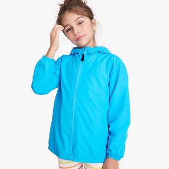 Primary Kids Packable Windbreaker, Lightweight Water-Resistant Jacket