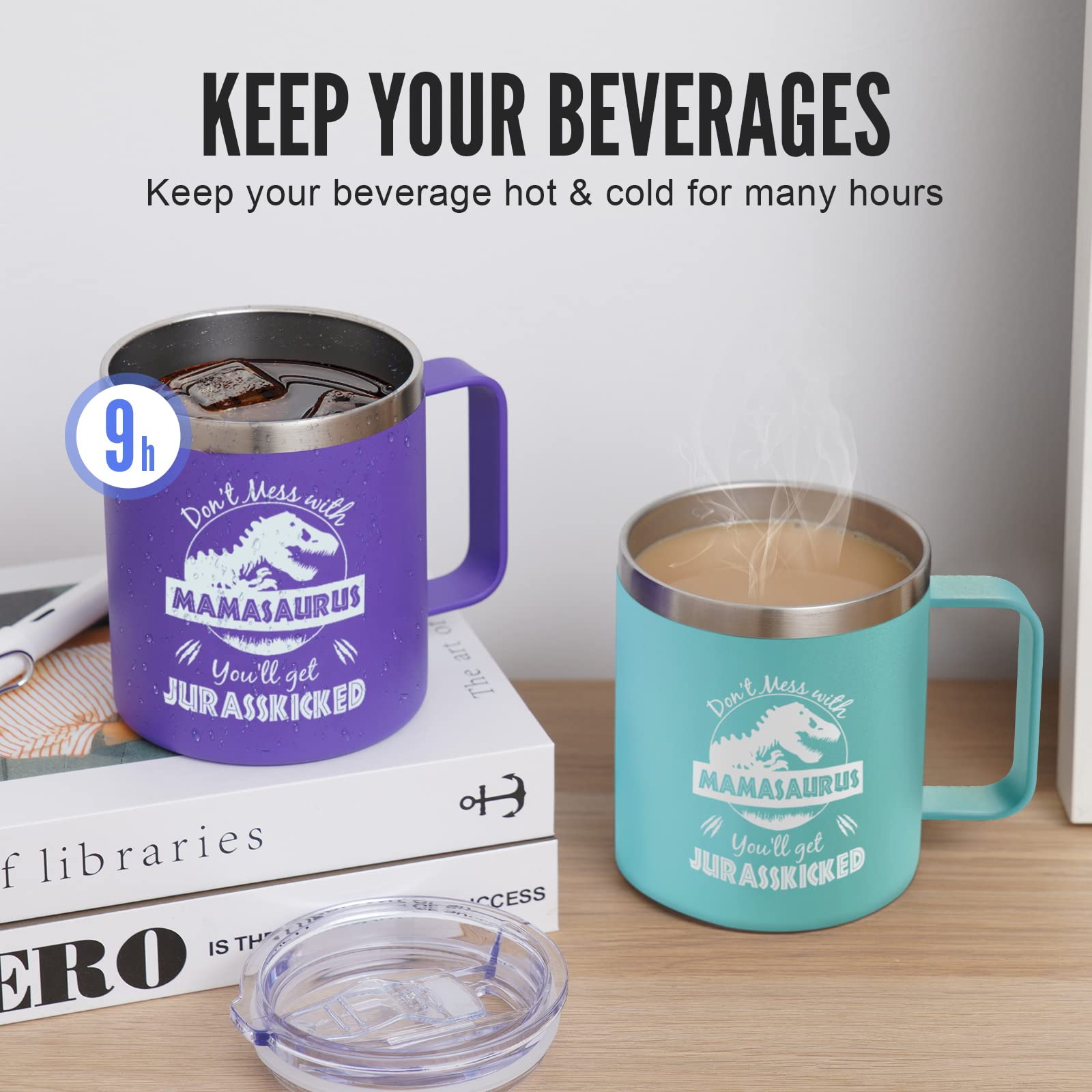 Joymaking Tazza da caffè Gravidanza regalo per le future mamme – Mama Loading 2026 – regalo per donne incinte, 400 ml, rosa