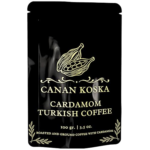 Canan Koska Cardamom Turkish Coffee - Premium Ground Coffee With