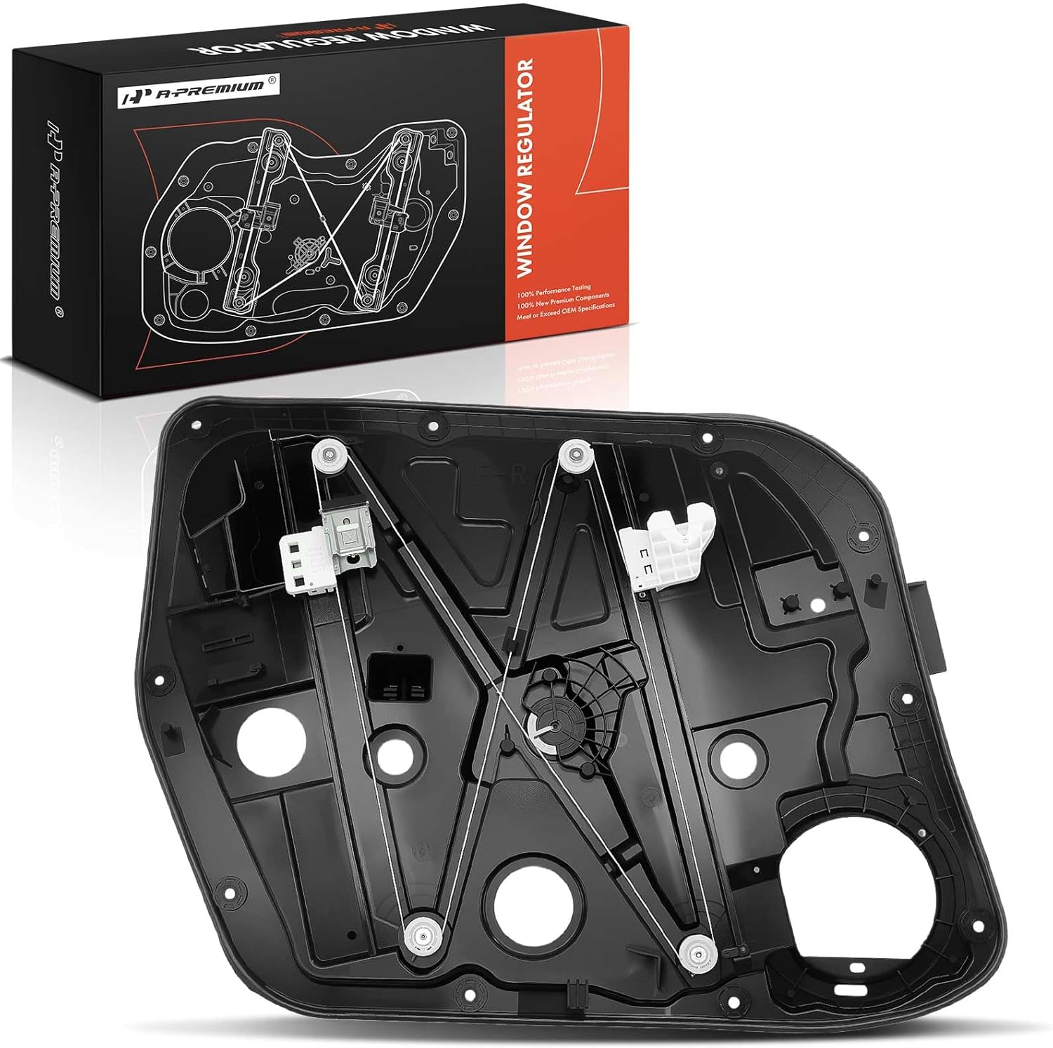 A-Premium Front Right Passenger Side Electric Power Window Regulator Without Motor Compatible with Kia Soul 2014 2015 2016 2017 2018 2019