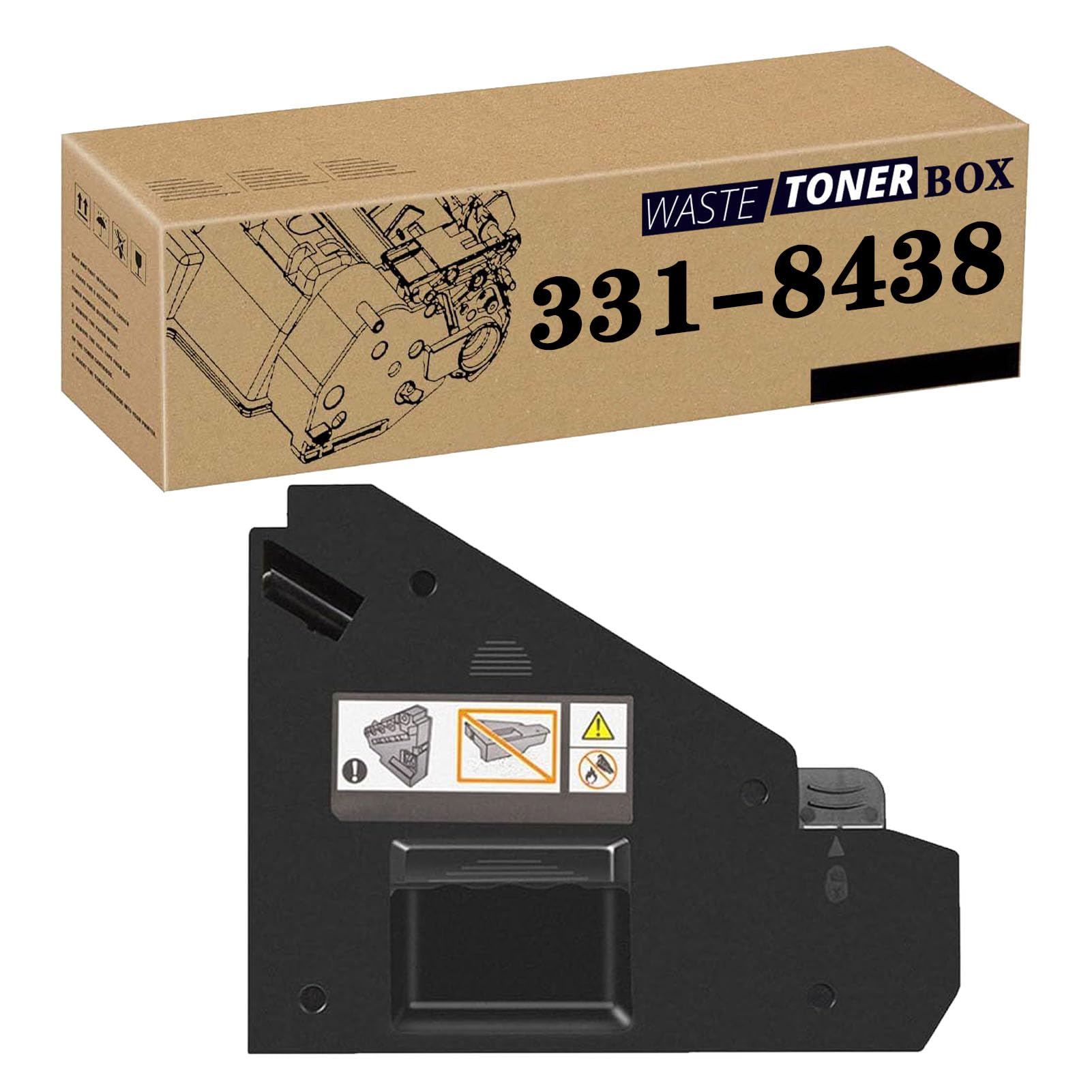 PUCIO 331-8438 NTYFD M20HF Boîte De Toner De Déchets À Haute Capacité Compatible pour Dell C2660DN C2665DNF C3760DN C3760N C3765DNF S3840CDN S3845CDN 1 Pack