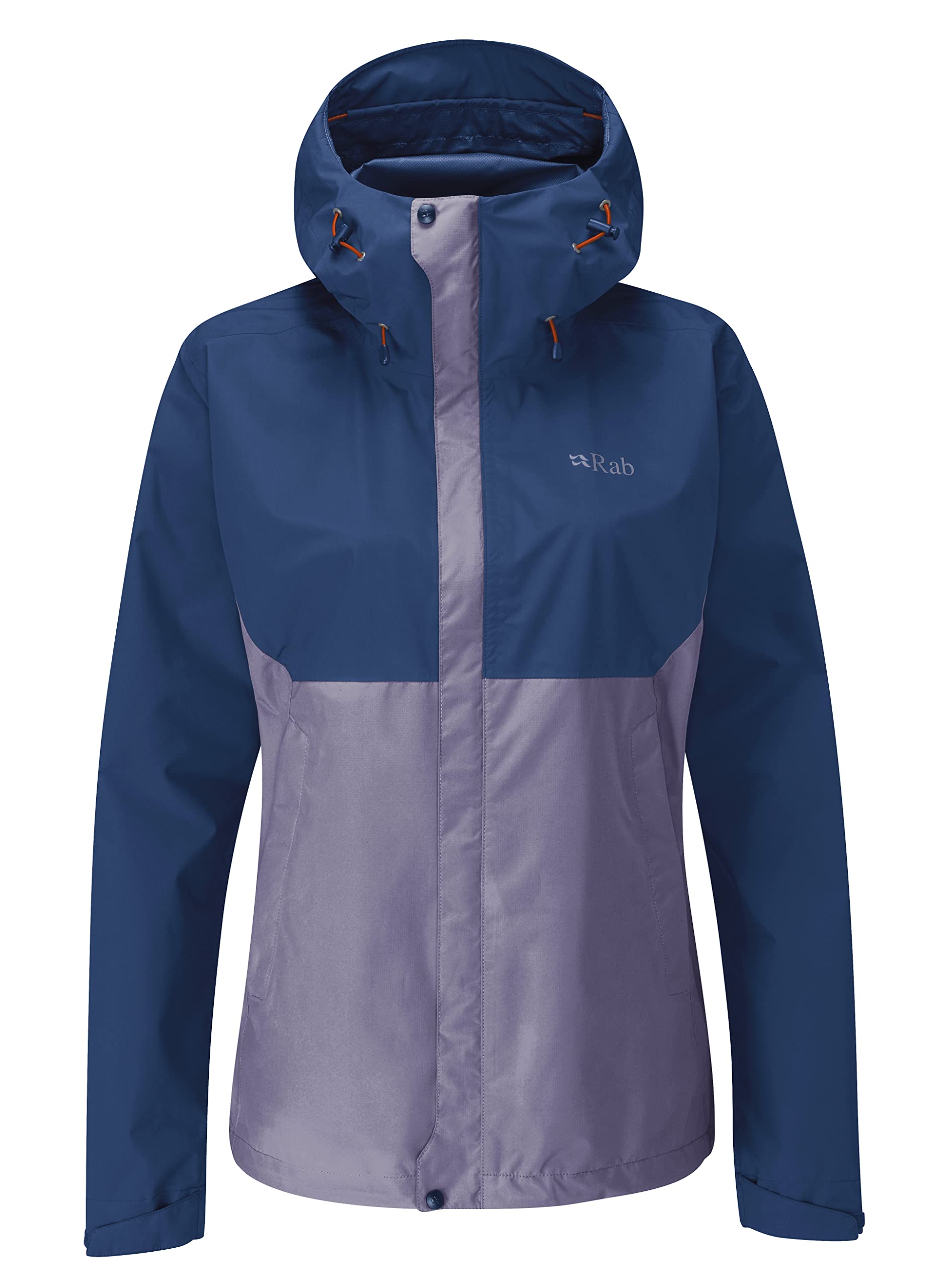 Rab Women's Patriot Blue/Purple Sage Downpour Eco Jacket - Xs