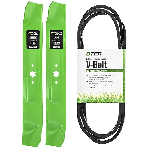 Miniatura 1 de 8TEN Kit de cinturón de hoja de cubierta para Troy Bilt Bronco Pony MTD White LT-542H LT942G 954-04060 942-04126 942-0616 42 pulgadas