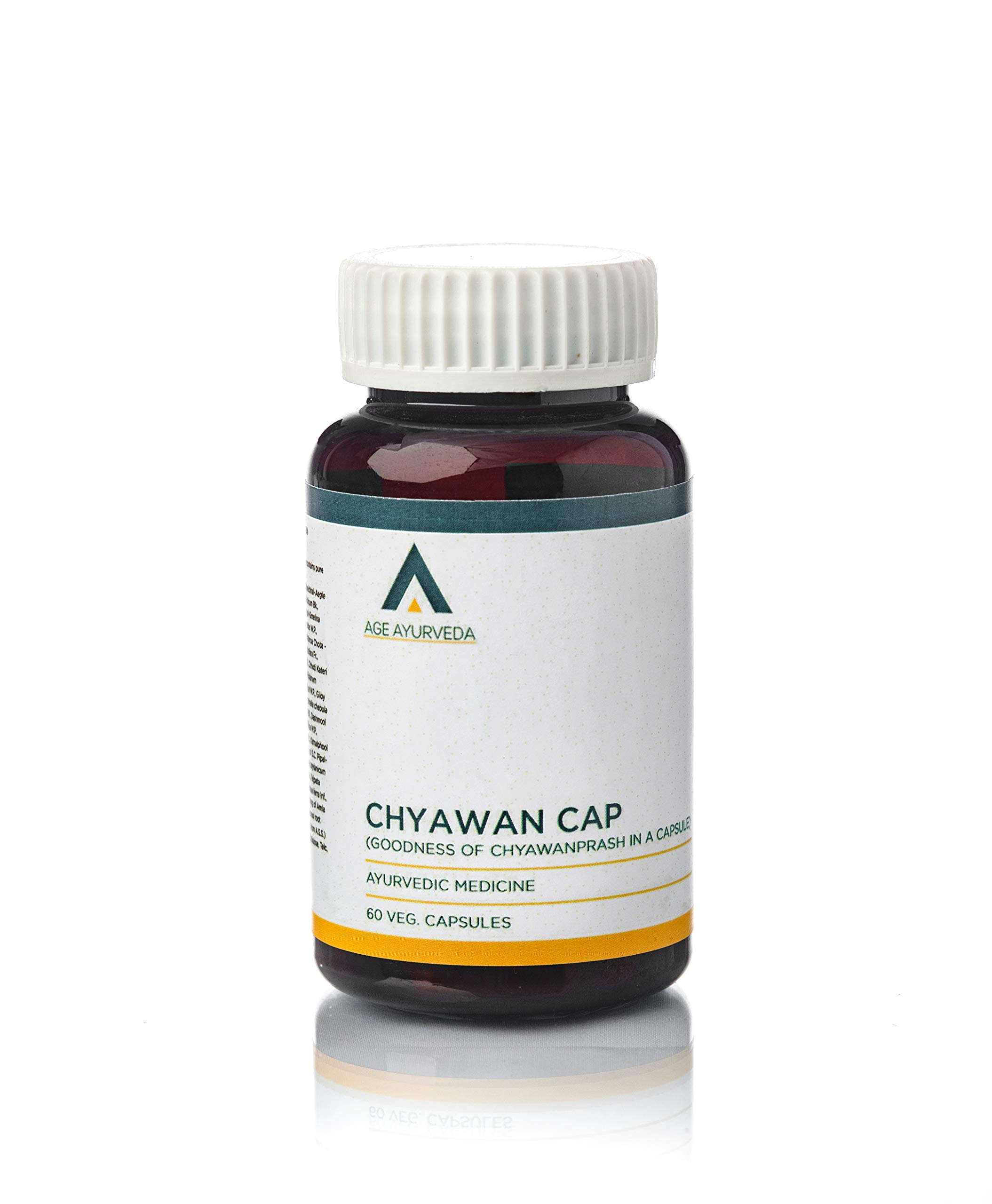 Age Ayurveda Chyawan Cap 60 Vegetable Capsules | With the Goodness Of Chyawanprash In a Capsule| Sugar Free & Fat Free Immunity Booster | Build Health, Energy & Stamina with Chyawanprash capsule (Pack of 2)