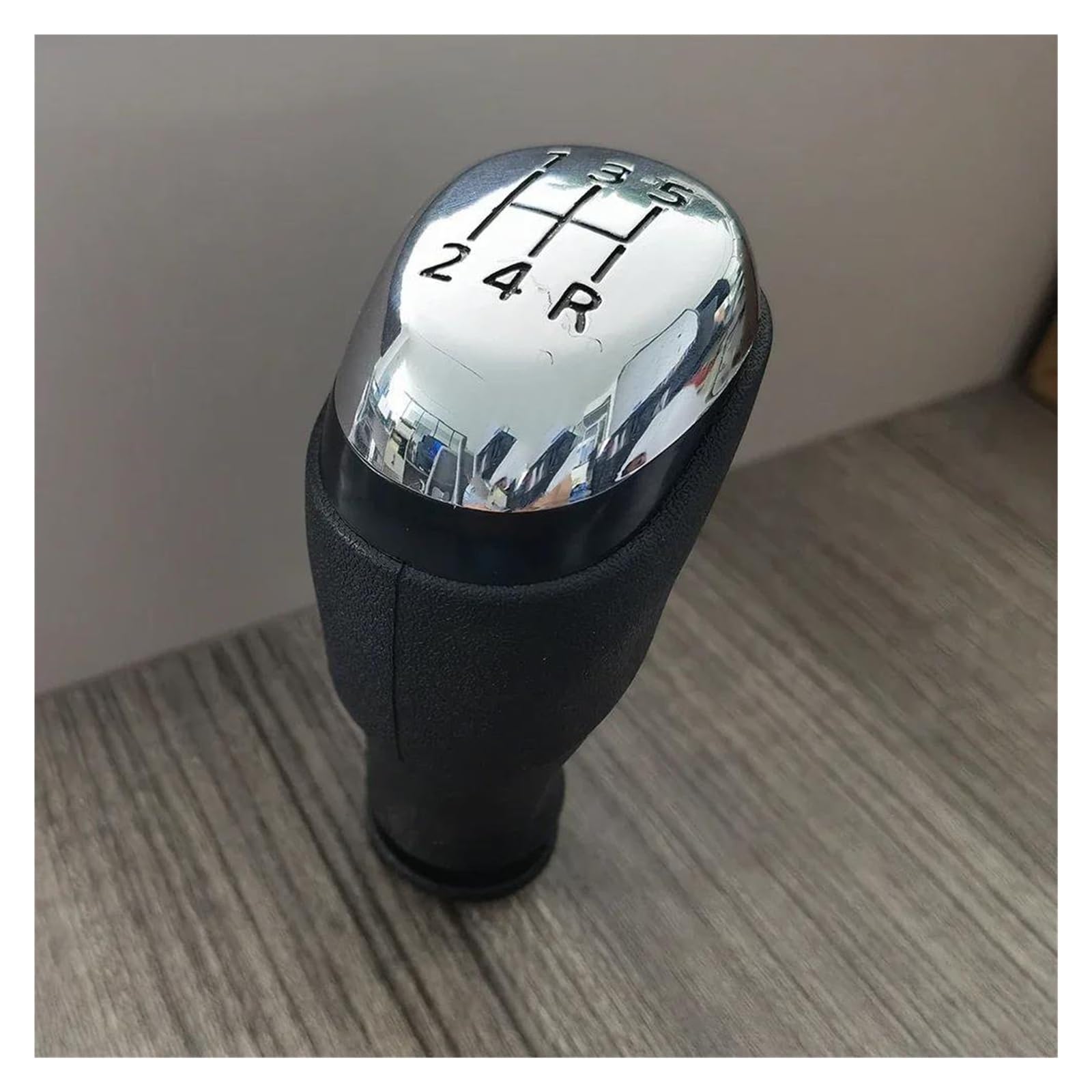 MEUMIR Car Gear Knob Stick Shifter for Clio Mk4 IV 2012-2019 5 6 Speed Gear Shift Knob Decoration Accessories(A,for 5 Speed)