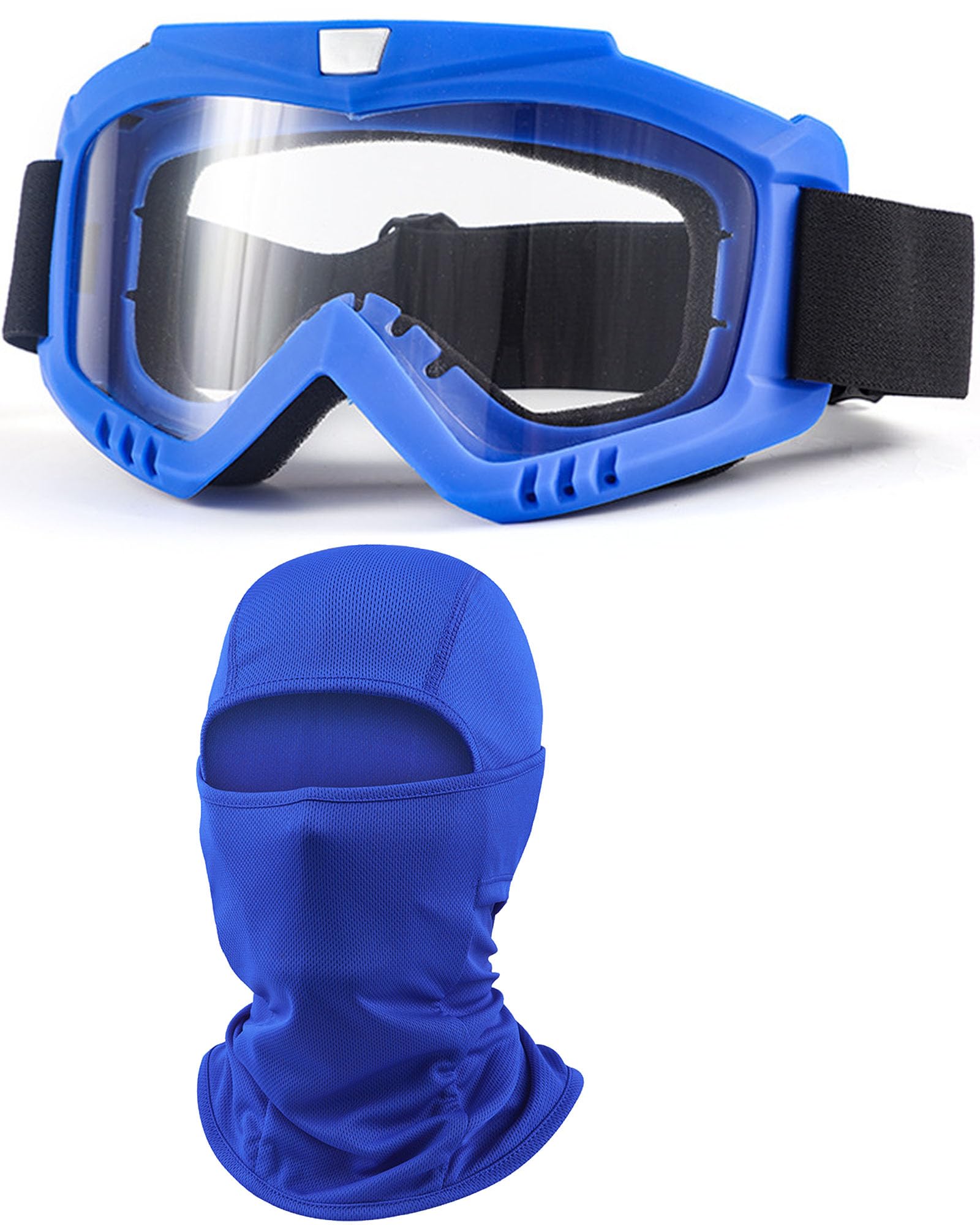 Dirt Bike Goggles with Balaclava Motorcycle ATV Riding Ski Motocross Windproof Dustproof Racing Glasses for Women Men