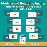 Vista 3 de Picture My Picture Go Togethers Flash Card Set – Speech Therapy Tool for Vocabulary, Communication & Thinking, Scratch-Resistant with Activity