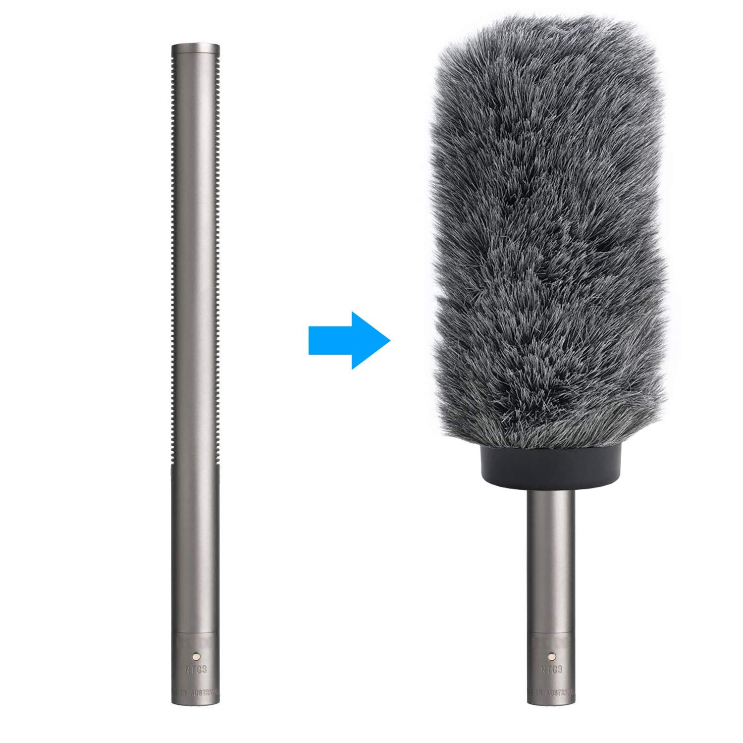 NTG3 Mikrofon Windschutz - Windschutz für Rode NTG-3, Sennheiser MKH416 Shotgun Mic, Windschutz Bis zu 7.1 "lang von YOUSHARES