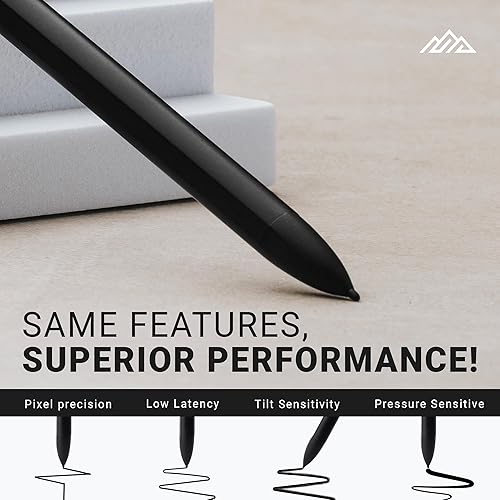 Miniatura 4 de Puntas de repuesto V-Pen (paquete de 5) para 2 puntas de lápiz digital negro de alta calidad, asegurando precisión, fácil instalación, durabilidad