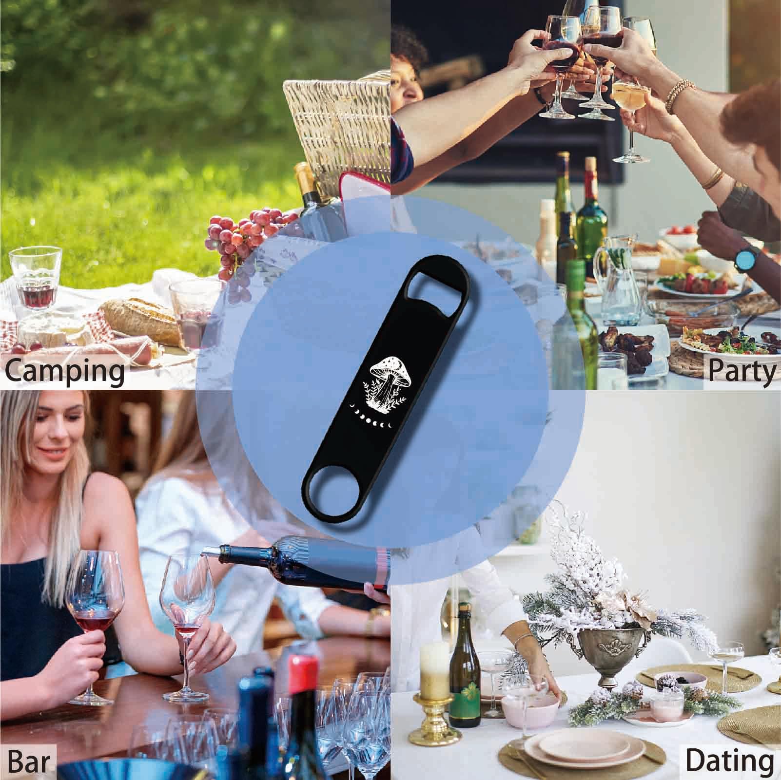 Ouvre Bouteille De Bière Ouvre-Bouteille Porte-Clés - 2 Pcs Mini Décapsuleur Aluminium Pour Bière Accessoire Bar Portable