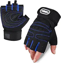 Luva Academia Luva Crossfit Ciclismo Treino Fitness Ginástica Proteção Antiderrapante Anticalos Ajustável Acolchoada Velcro Anatômica Unissex Neoprene Respirável