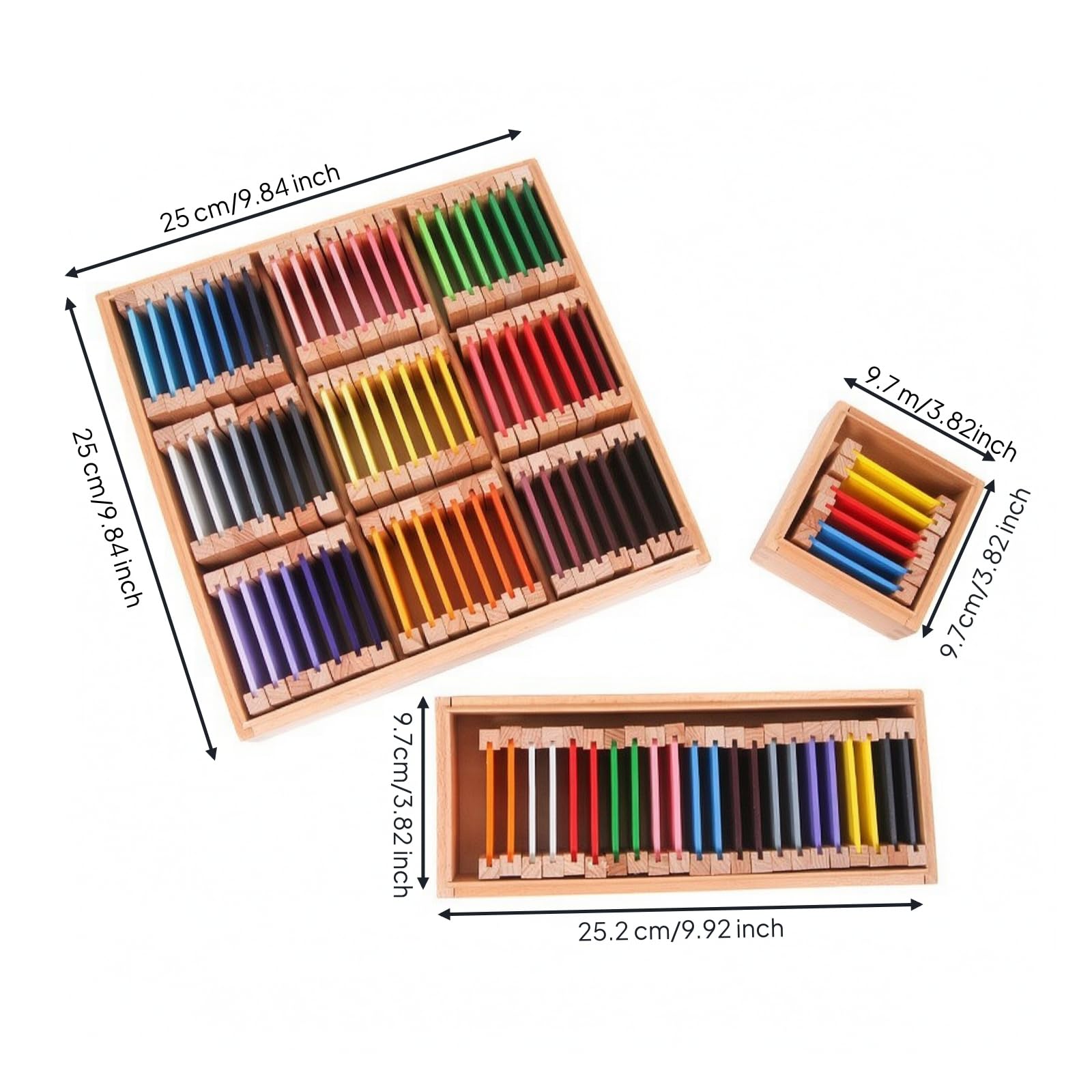 Pädagogisches Lernmaterial-Material mit tablett Bildschirmfrei Farbtäfelchen Fördert Feinmotorik Farbsortierspiel für Frühförderung, Zimmer, Vollfarbplatte Set