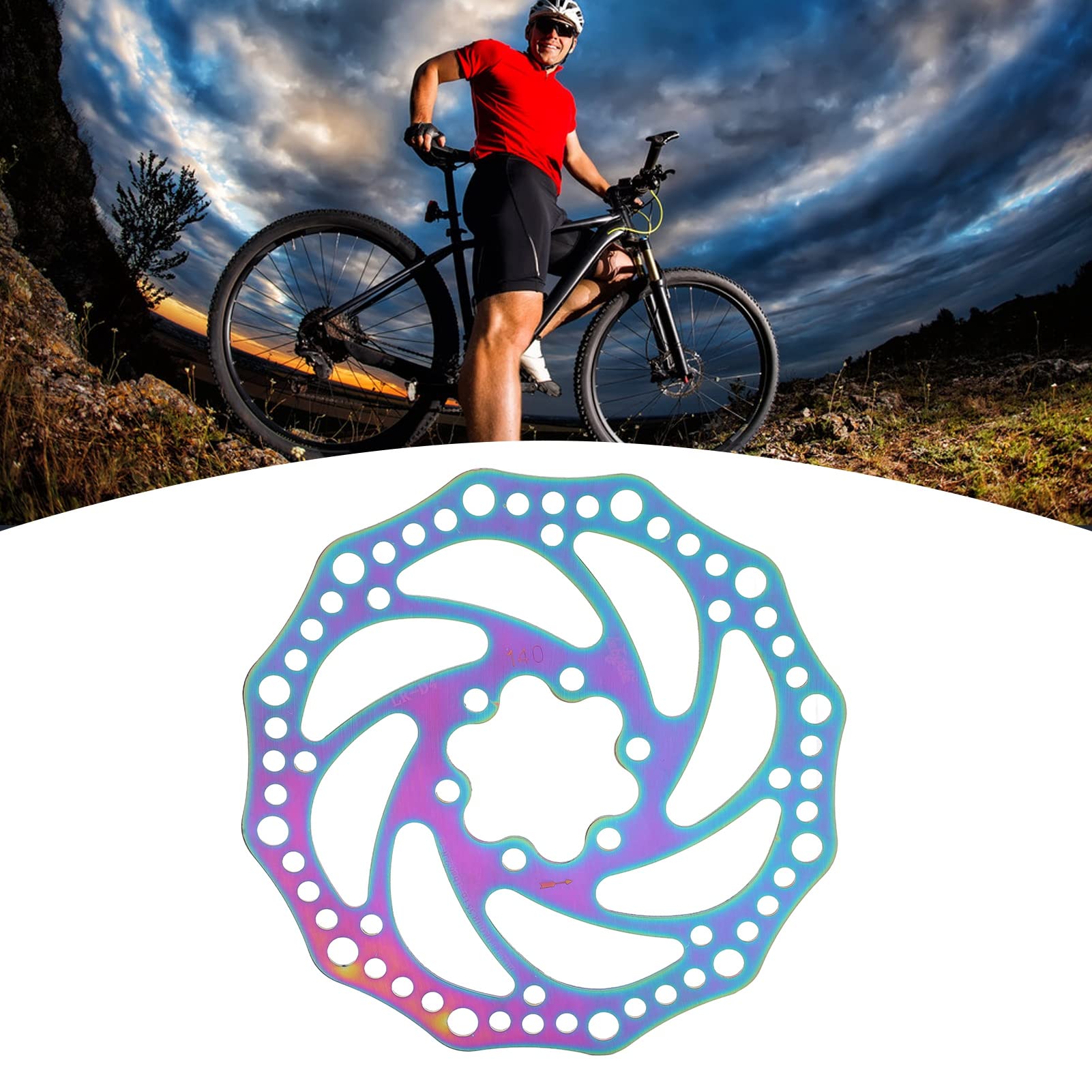 Mountain Bike Brake Disc 140mm Bicycle Disc Brake Rotor - Steel ...