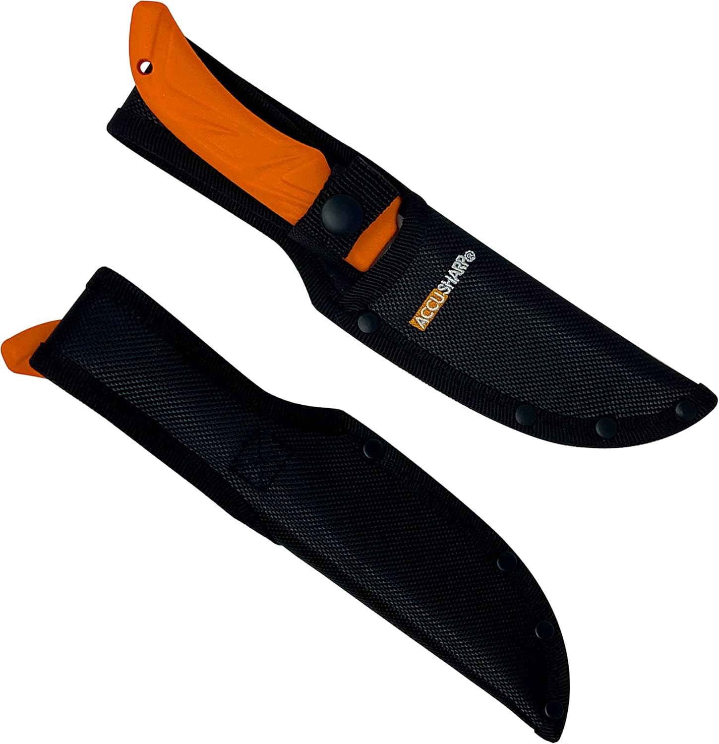 ACCUSHARP AccuZip Skinning Knife for Game Processing - Precision Skinning Knife for Hunting - Corrosive Resistant Stainless Steel Precision Skinning and Dressing Knife with Sheath and Anti-Slip Grip