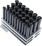 Accusize Industrial Tools 4-7/8" 33pc Transfer Punch Set, 1/2" - 1" by 64ths, 0250-0033 | 4-7/8" 33pc Transfer Punch Set