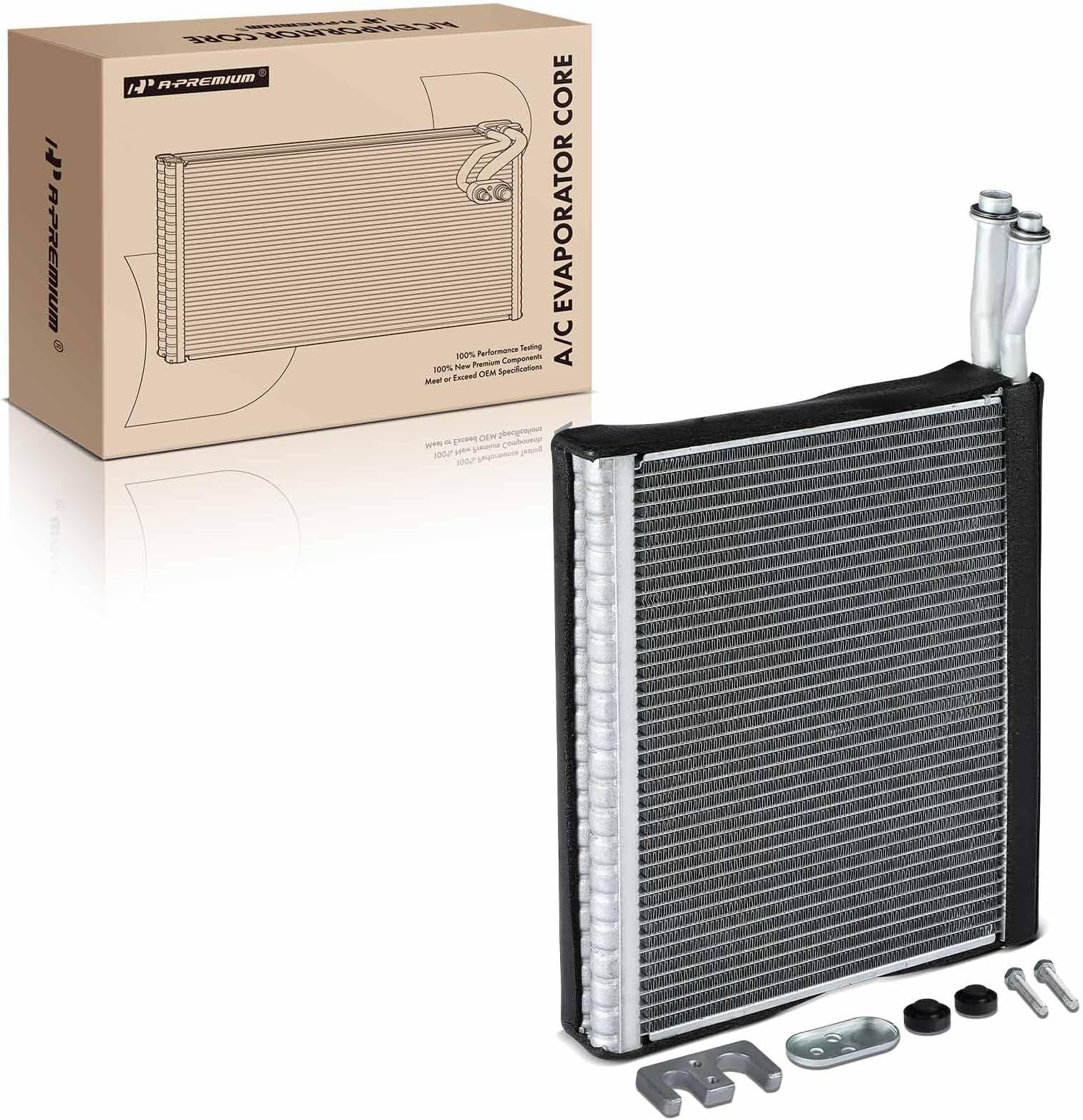 A-Premium Front AC Evaporator Core Compatible with Chevrolet Silverado 1500/2500 HD/3500 HD/3500, Suburban 3500 HD, Suburban, Tahoe & GMC Sierra 1500/Sierra 2500 HD/Sierra 3500 HD/Yukon/Yukon XL