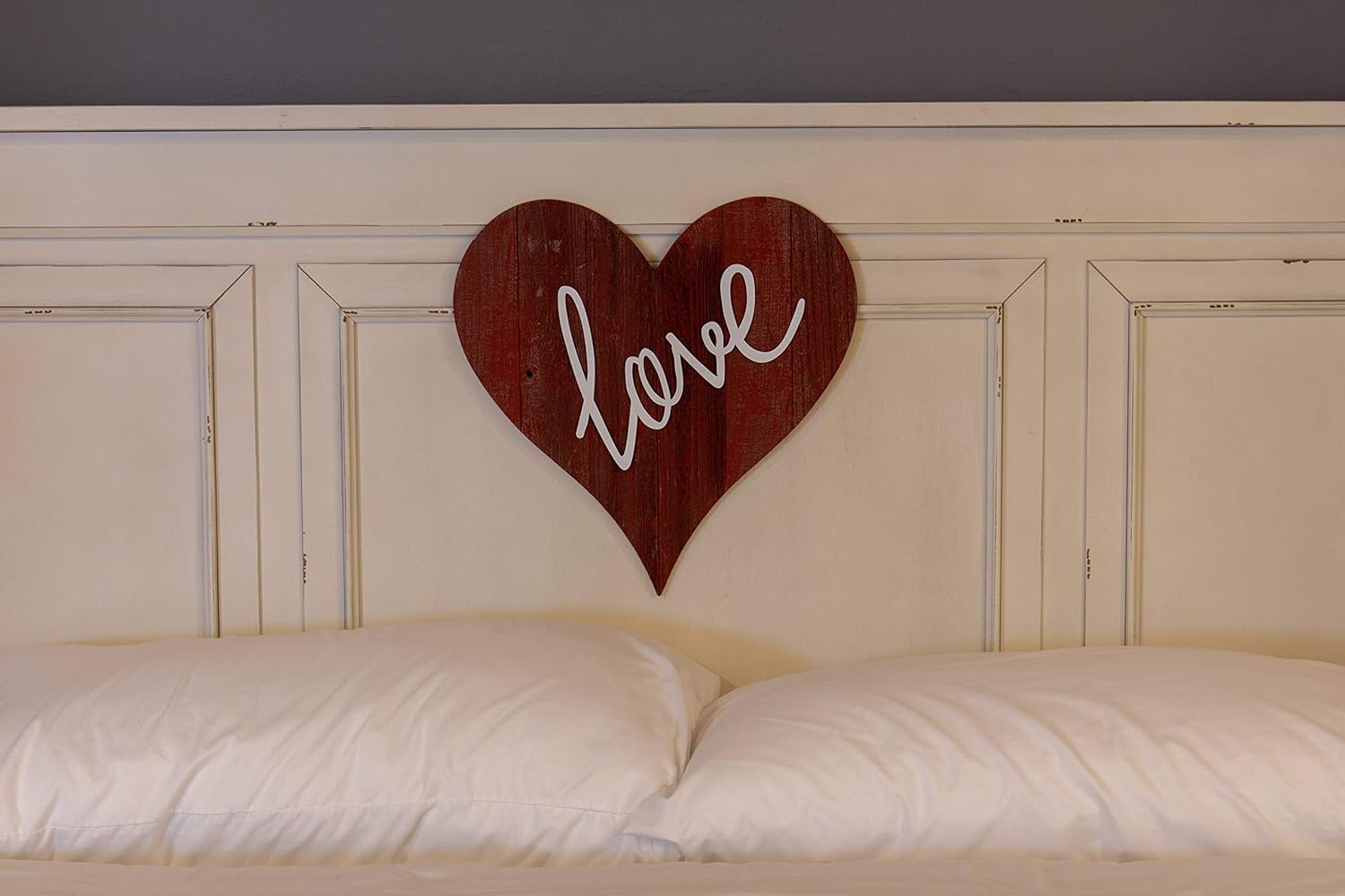 Wooden Heart Wall Decor – 24” Wooden Hearts Decor in Rustic Handmade Design – Home Decor Accents From Upcycled Wood - Unique Nature Friendly Heart Shaped Centerpieces for Table & Customizable Craft