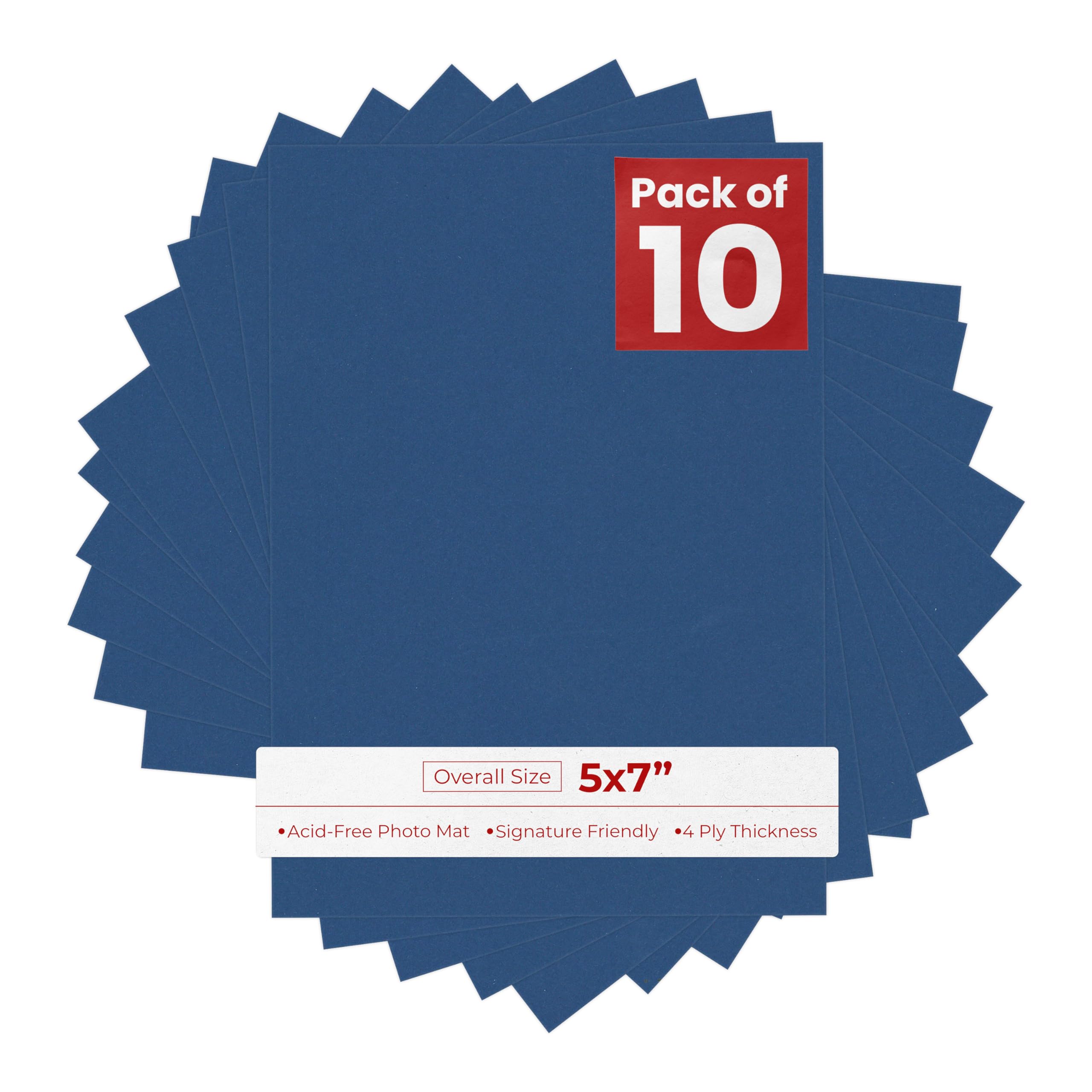 Bottle Blue 5x7 Backing Board - Uncut Photo Mat Board (10-Sheets)-picture-25