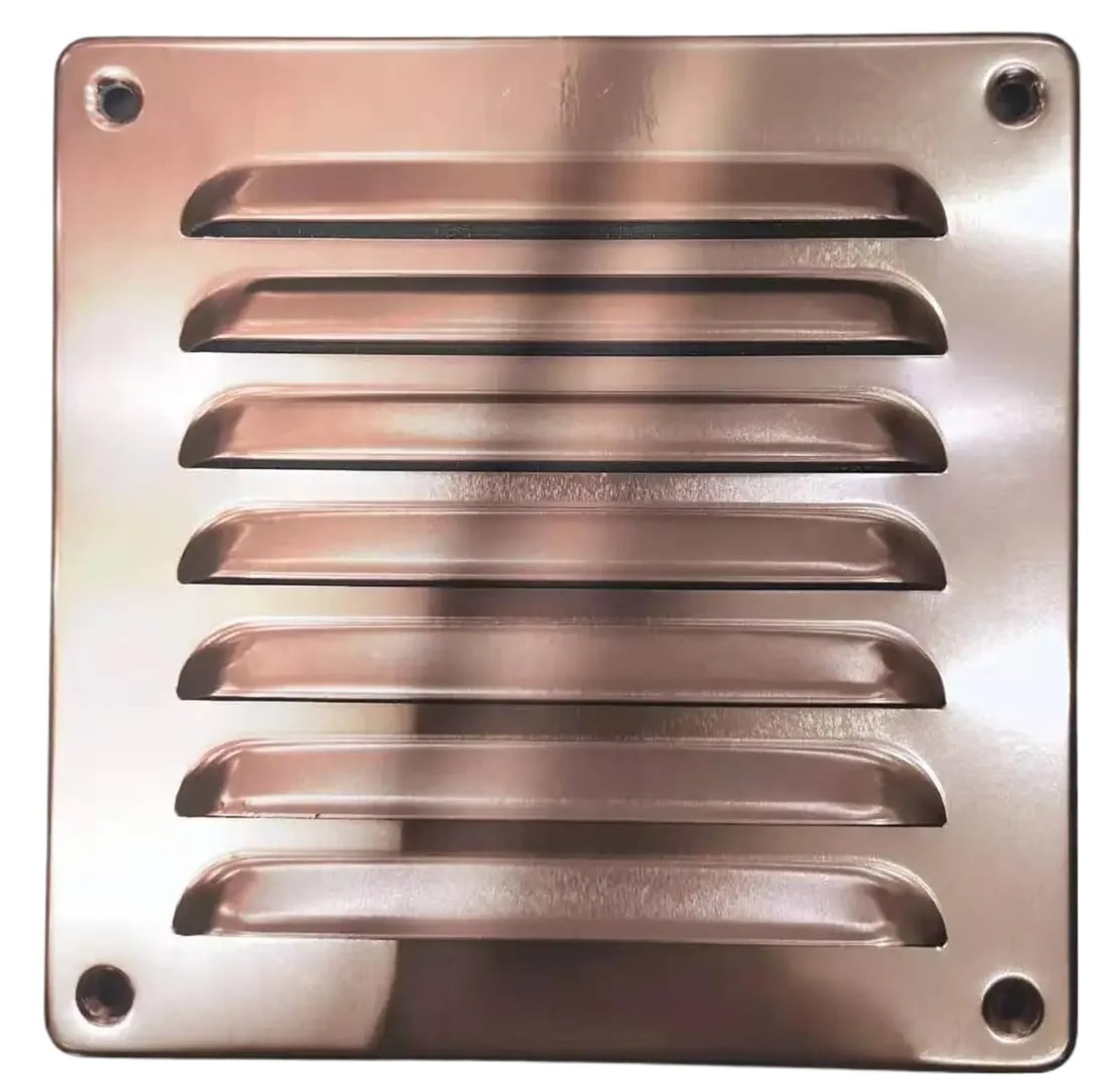 Ventilation Grilles Stainless Steel Air Vent Ventilator Grille Undereave Under Eave Louvers Copper Ventilation(W155H155mm Copper)