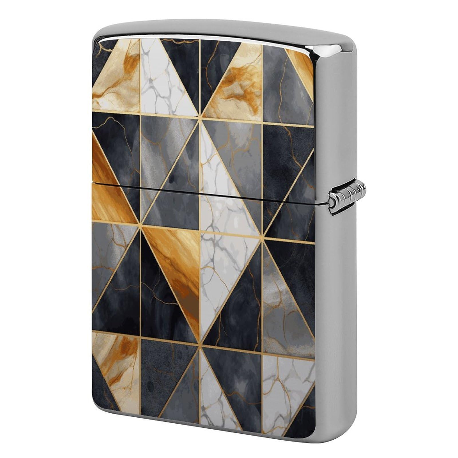Fekiloot Style Geometric Marble1 Lighter Case Cover Lighter Holder