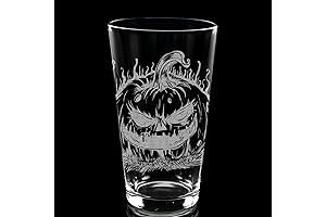 JACK O LANTERN Engraved 16oz Beer Pint Glass: The Spooktacular Halloween Gift