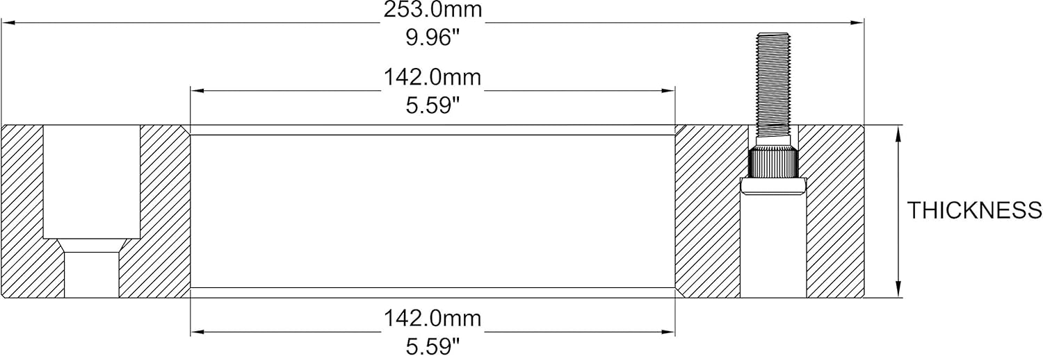 Flаѕh Dеаlѕ - 60% оƒƒ Wheel Accessories Parts Set of 2 Hub Centric Wheel Adapter Spacer 8x200 to 8x200 142mm Center Bore M14x1.50 Thread 2 Inch / 2 Thick. (Hubcentric only to The Vehicle) (2 Pc, 2, 8x200, 14x1.5, 142mm)