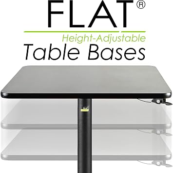 FLAT AUTO-Adjust UR22 Table Base, Height Adjustable Pneumatic Post,