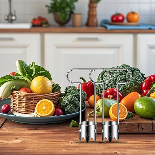 Miniatura 7 de Descorazonador de semillas de pimiento rojo, descorazonador de frutas de acero inoxidable, nueva herramienta descorazonadora de manzana 2025, gadget