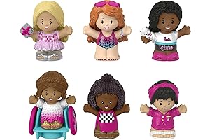 Fisher-Price Little People Barbie Toddler Toys Figure 6 Pack