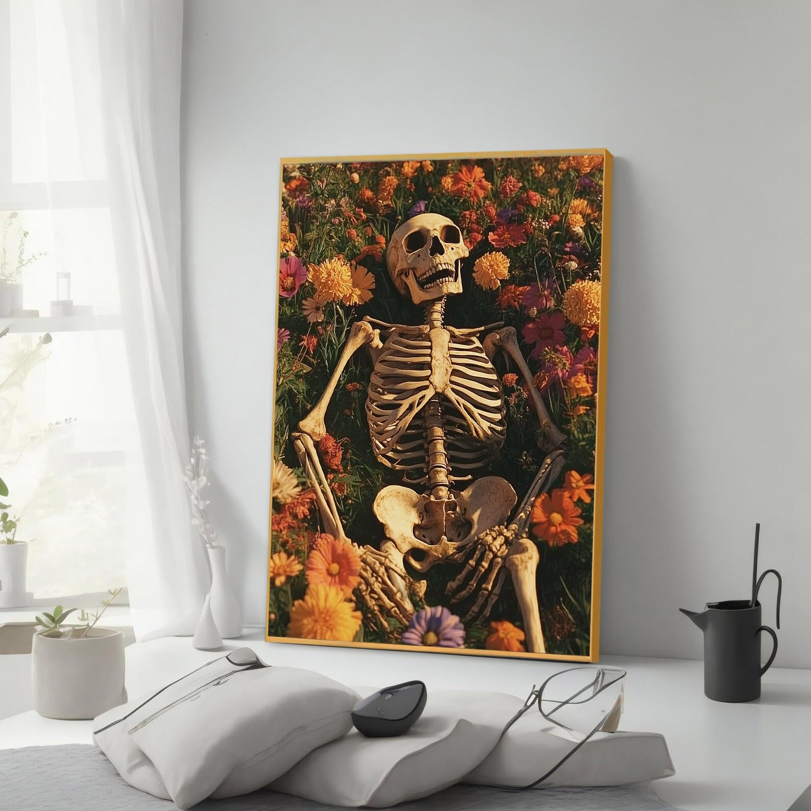 Amazon.com: Skull Canvas Wall Art, Skull Wall Decor, Skull Art
