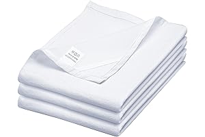 Pure White Flour Sack Dish Towels (Set of 3)