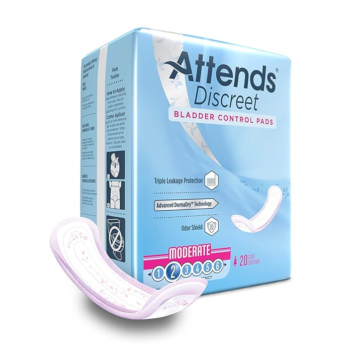 Buy Attends Discreet Bladder Control Pads, Moderate Absorbency Liner