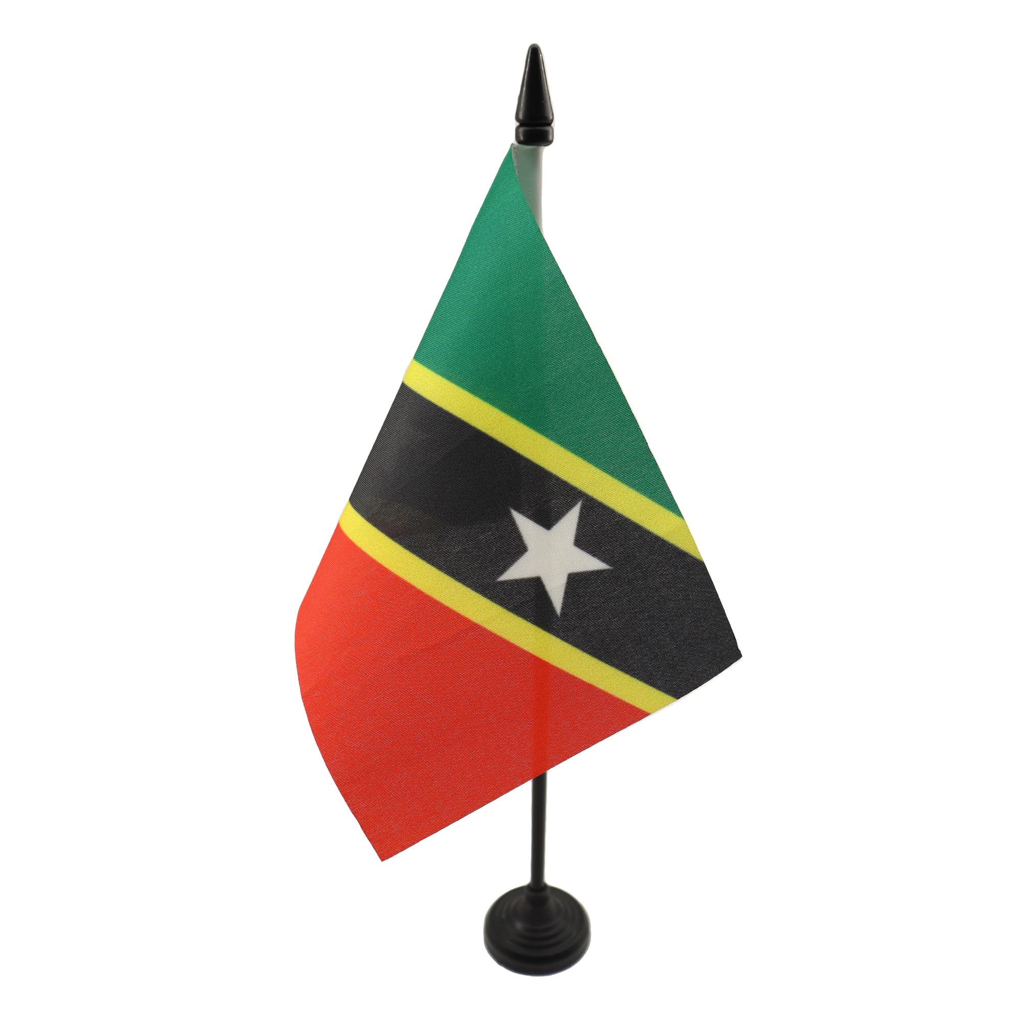 AZ FLAG Saint Kitts and Nevis Table Flag 4x6 in 100D Polyester Plastic Base