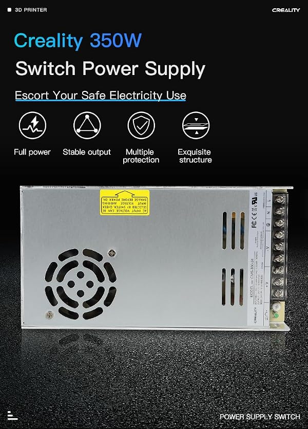 Creality Ender-3 V3 SE/KE 350W Power Supply, Safe and Reliable, 3D Printer Accessories for Ender-3 V2/3 Max Neo/3 Neo/3 S1/3 S1 Pro/Ender-3 S1 Plus/V3 SE/V3 KE/CR-10 SE by Lokkr - Used condition - Image 2