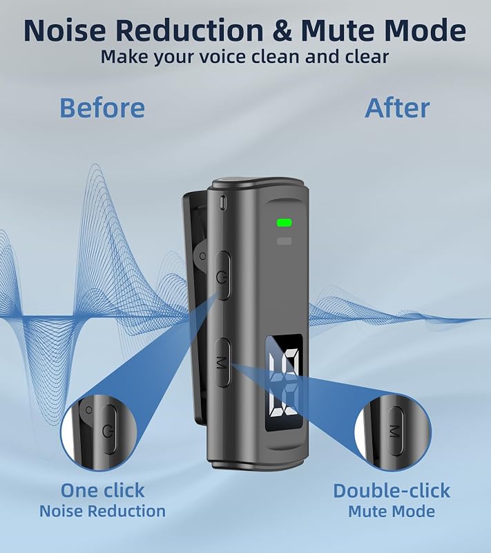 NPTCL Wireless Lavalier Mini Microphone – product photo 8 of 9