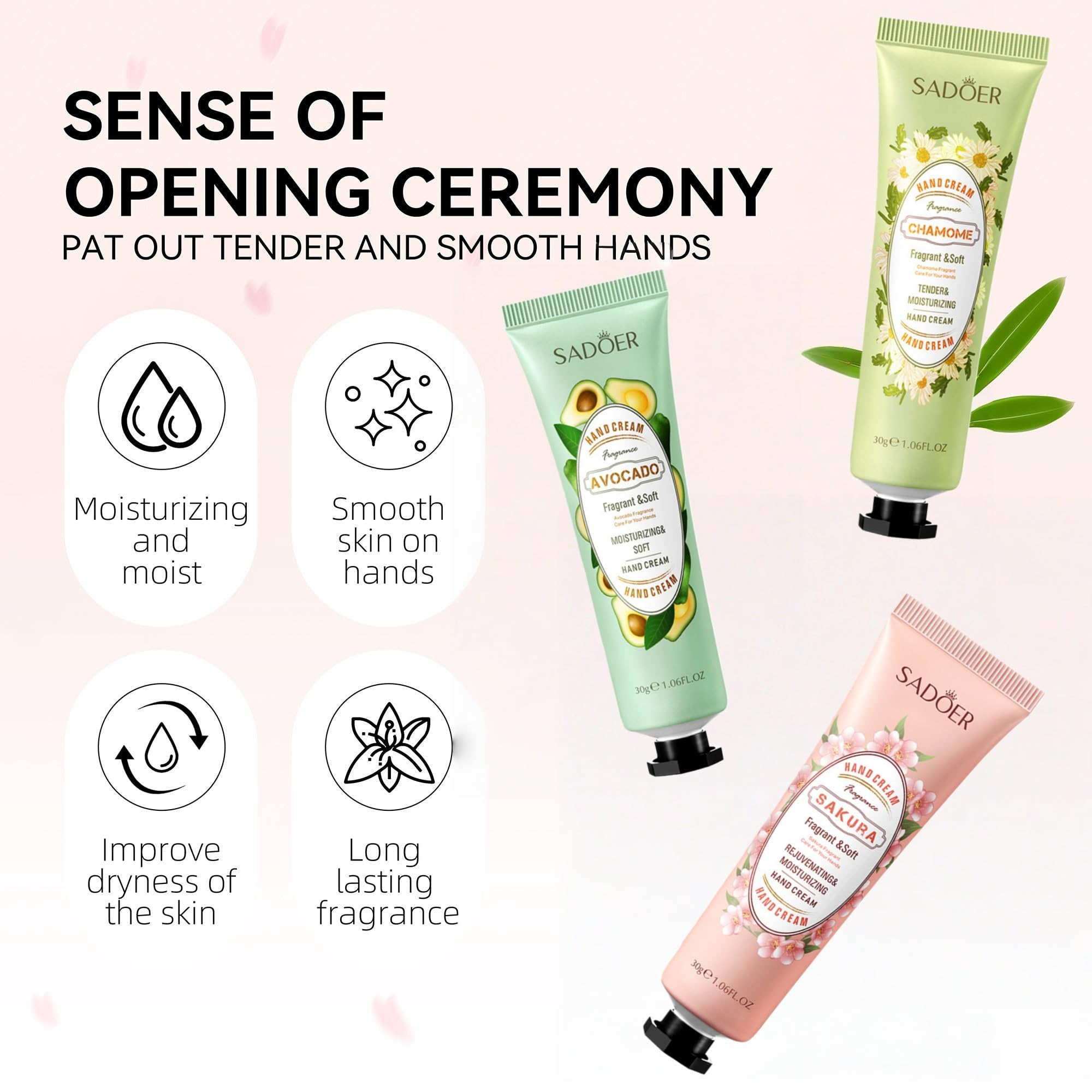 Luthando Zestaw Mini Krem do Rąk, Zestaw Prezentowy Mini Krem do Rąk, 15 x 30ml Krem Nawilżający dla Rąk i Stóp, Mała Kremka Pielęgnacyjna, Zestaw Prezentowy dla Kobiet, Mężczyzn, na Urodziny