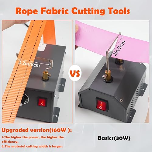 Miniatura 18 de Cortador de cuerda eléctrico, herramienta de corte térmico para cinta de nailon de tela, herramienta de corte de alambre caliente Seatld