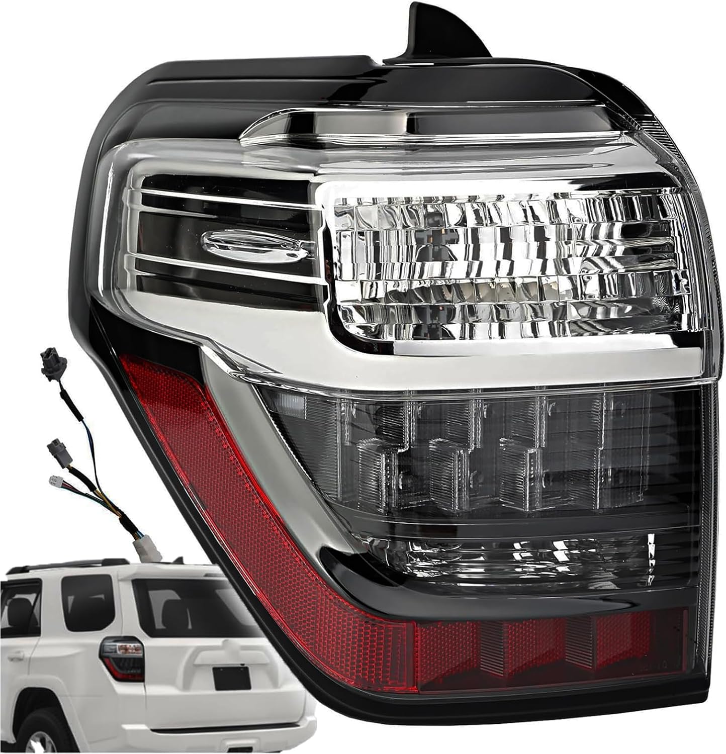 LED Tail Light Left Compatible with 2014-2023 Toyota 4Runner Driver Side Rear Brake, Replace 8156135392 8156135390 TO2818156