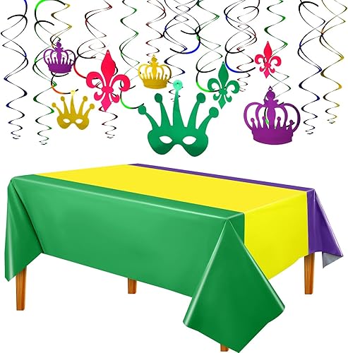 Mantel de plástico de Mardi Gras, decoración de fiesta de disfraces, decoración de fiesta de máscaras, para graduación, carnaval de México, Día de