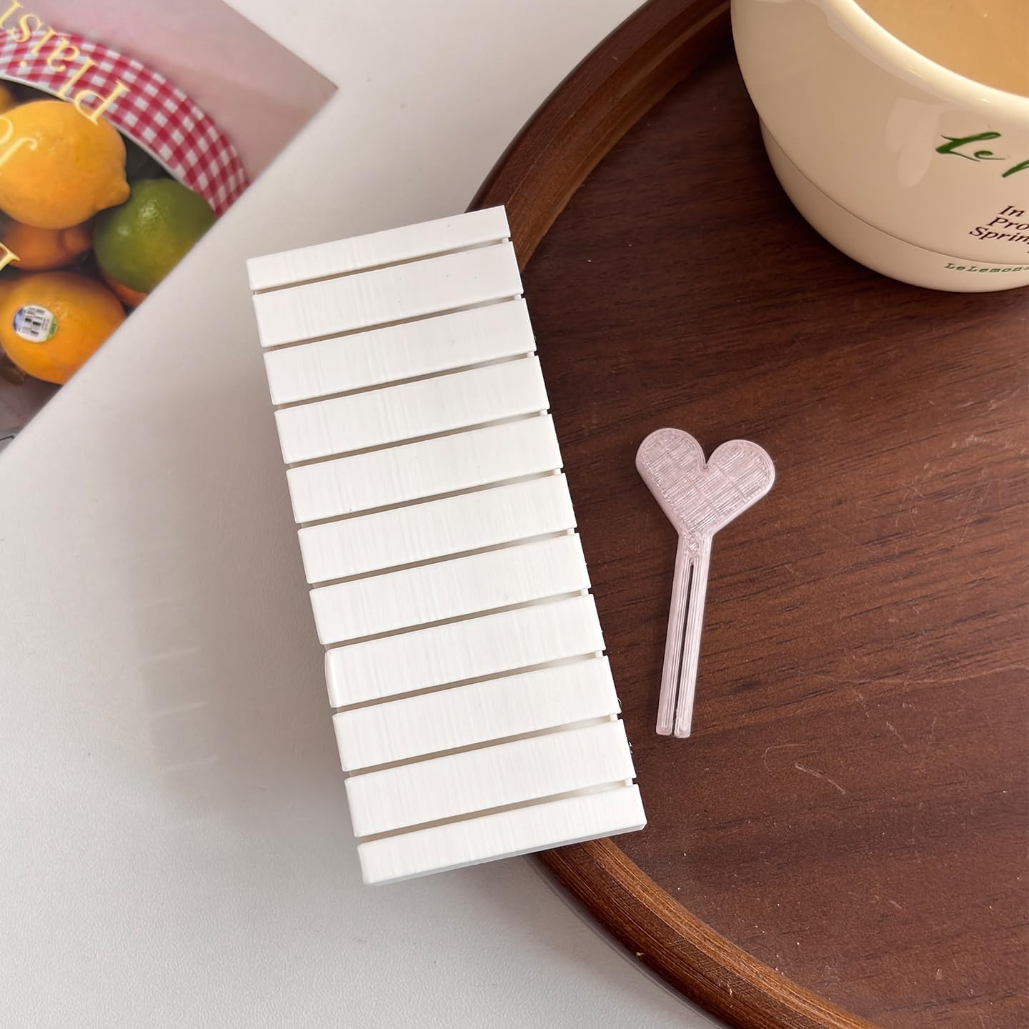 Nail Foil Organizer White, Foil Storage Box for Nail Art Transfer Paper