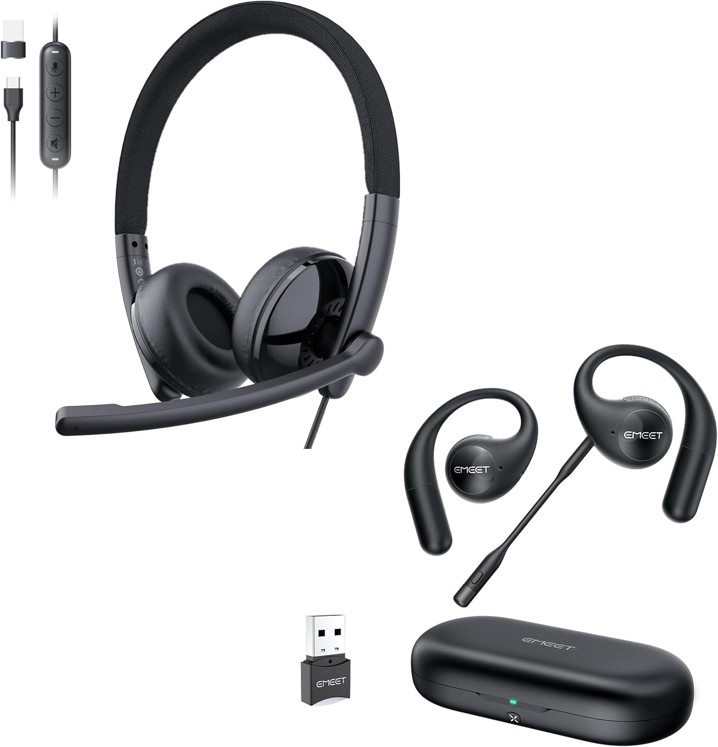 EMEET HS50 Wired Headset with Mic and in-line Singapore | Ubuy