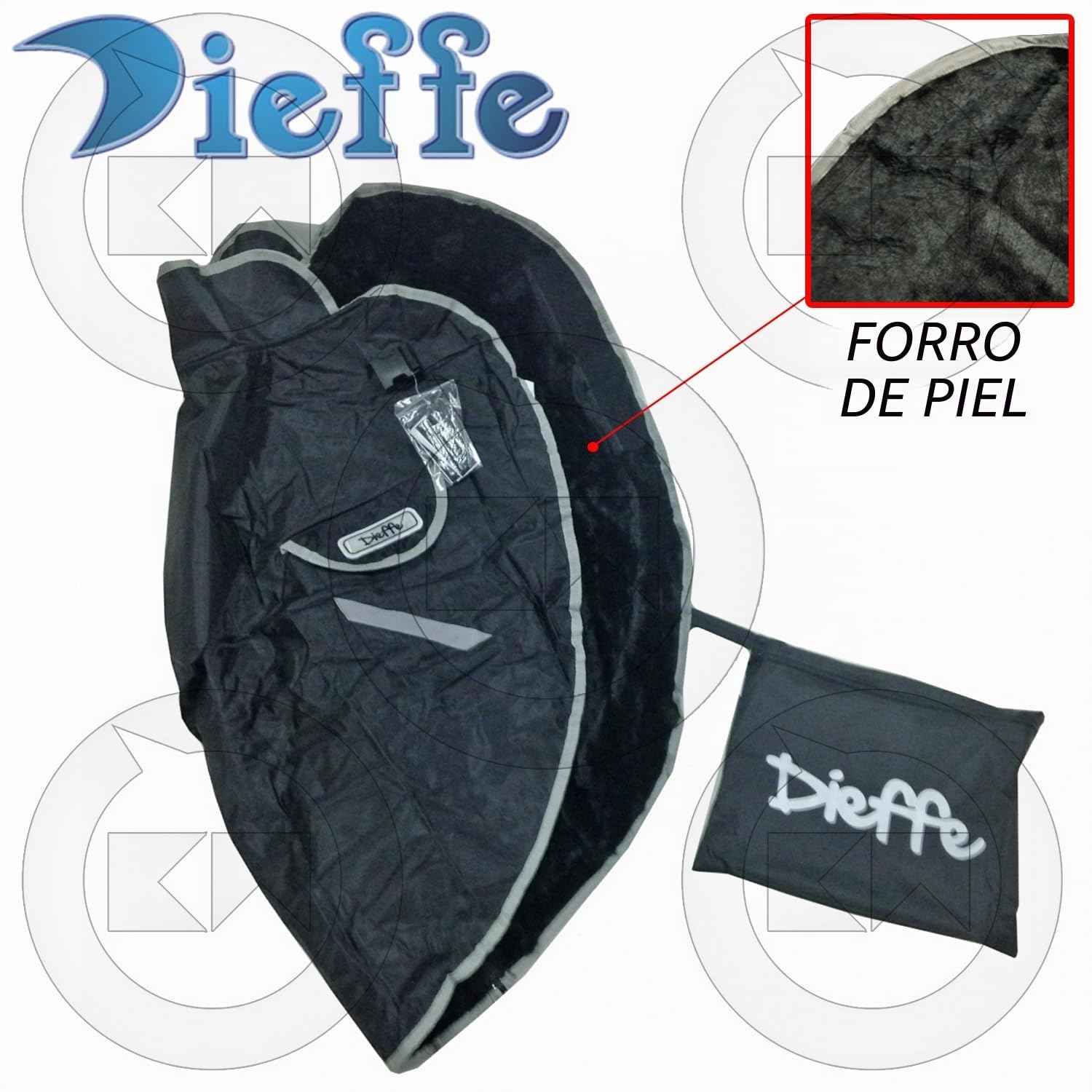 Dieffe - Manta universal para moto, Termoscud, forro interior