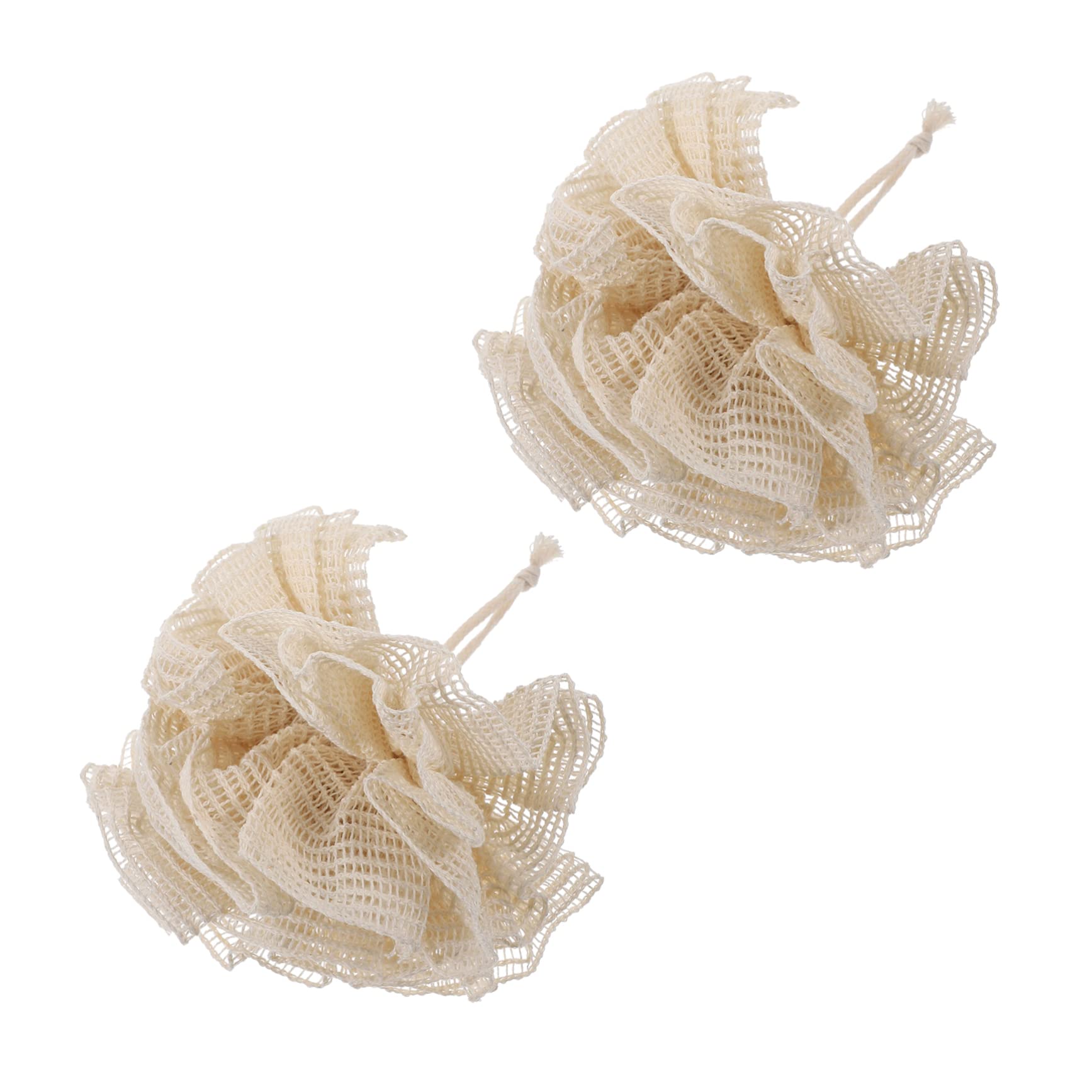 WOFASHPURET 2Pcs Shower Bubble Balls Soft Mesh Bath Loofahs for Gentle Exfoliation for Family Travel and Present Giving Body Scrubber for