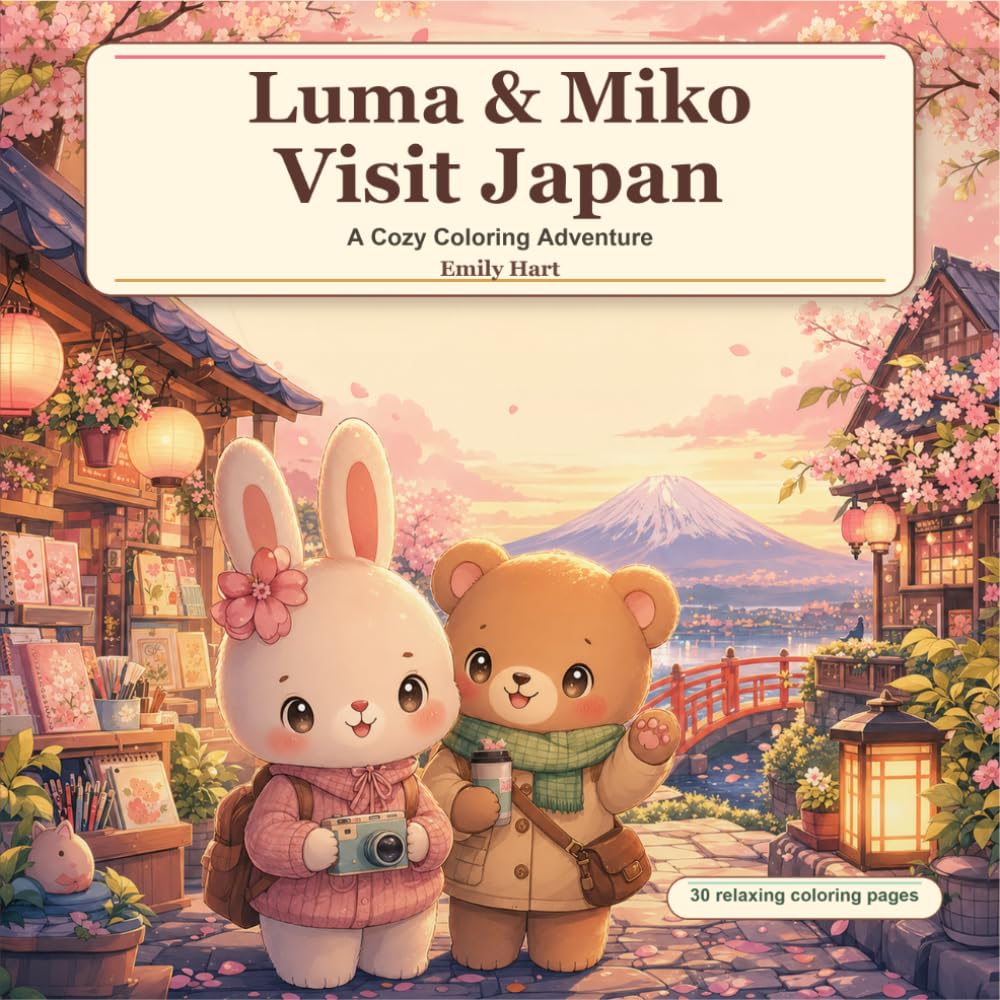 Luma & Miko Visit Japan: A Cozy Coloring Adventure (Luma & Miko Adventures)